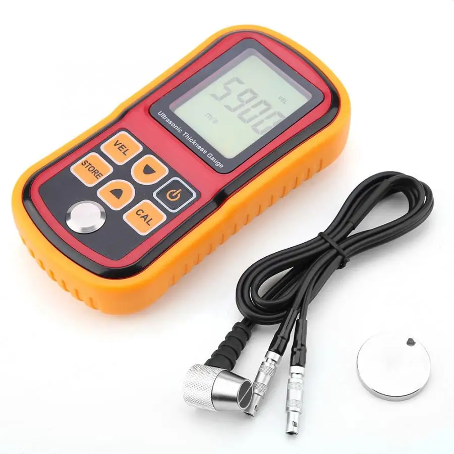 

Digital Thickness Tester GM100 Digital Ultrasonic Thickness Gauge 1.2-220mm Steel Width Testing Monitor