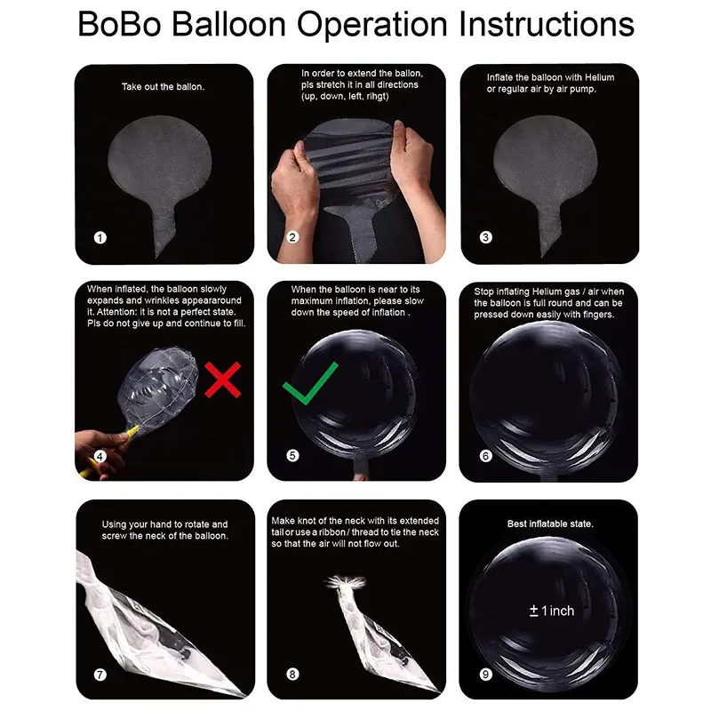 Globo transparente de 30 para rellenar Globo bobo de boca ancha Globo de  burbuja de entrada ancha globo transparente grande globo grande  transparente globo de relleno -  España