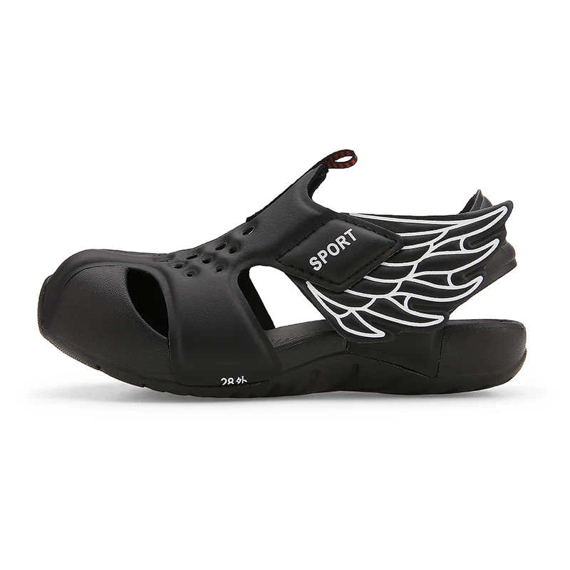 TuYao Girls Brand Designer Sandal Toddler Water Little Boy Shoes Summer Beach Lightweight Soft Non-slip Infant Wing Shoes