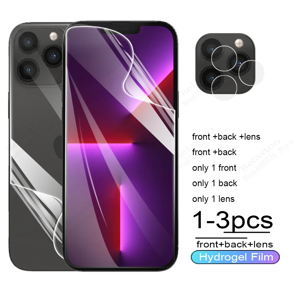Pellicola Idrogel Anteriore Posteriore Per Iphone 13 Pro Max Pellicola Salvaschermo Per Iphone 13 Mini 13Pro Phone13 Pro Max Pellicola Vetro