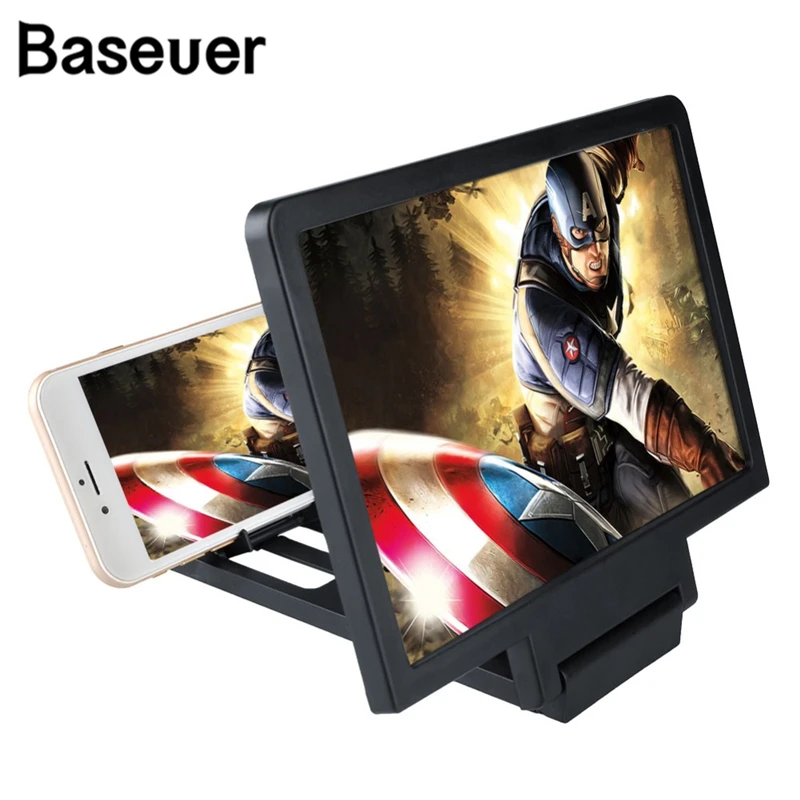 

Baseuer Dropship 3D Screen Amplifier Phone Magnifying HD Stand for Video Folding Screen Enlarged Eyes Protection Phone Holder