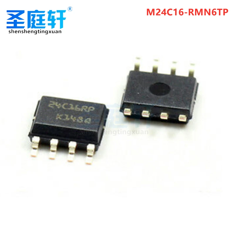 10 шт./лот Новинка M24C16-RMN6TP импортная оригинальная EEPROM чип памяти SOP8 24C16RP |