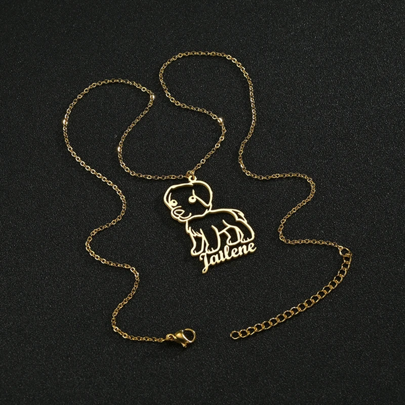 Auxauxme Custom Drawing Handwriting Necklace Stainless Steel Personlized Logol Drawing for Adults Childs School Company Jewelry