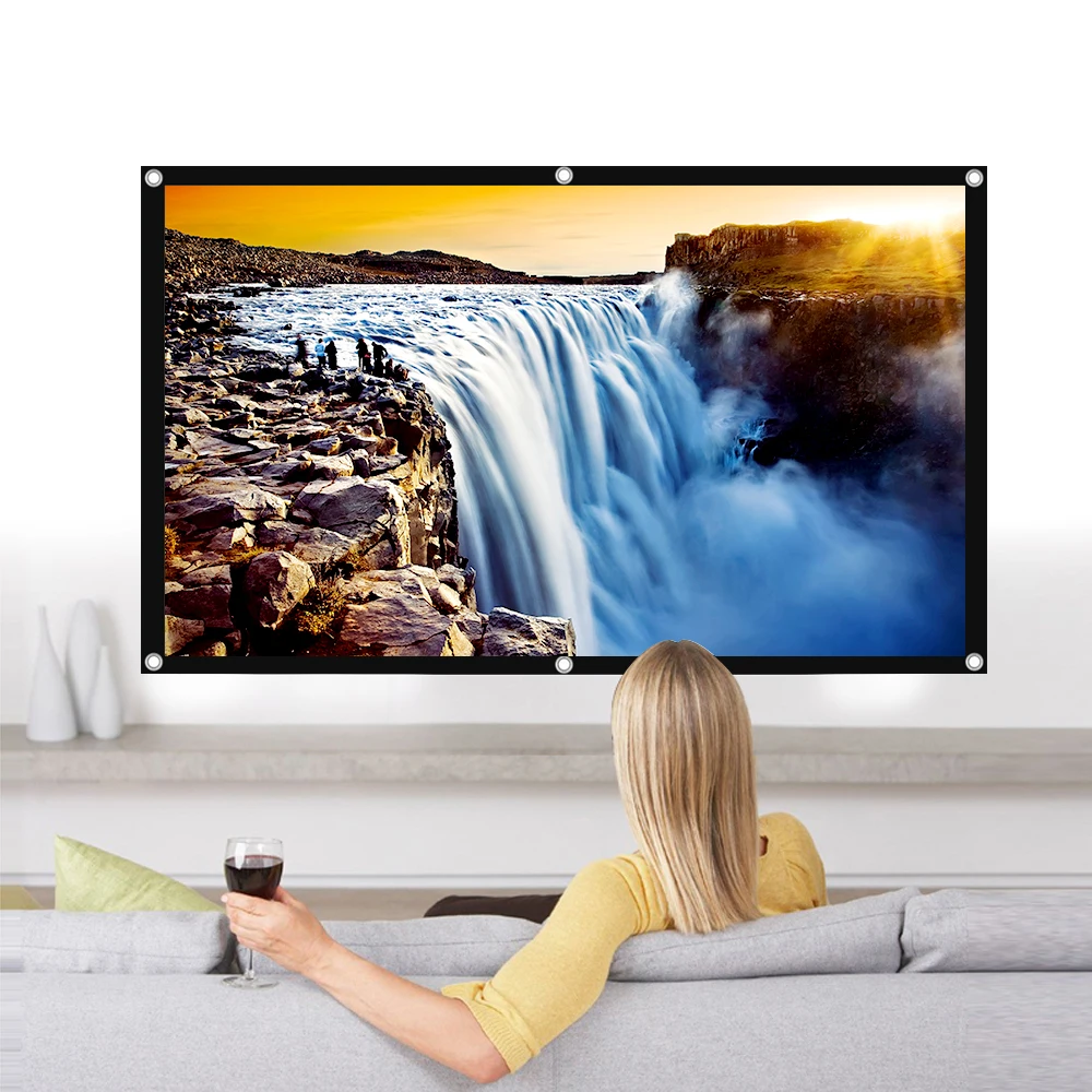 Проекционный экран Poner Saund 100 дюймов 16:9 складной HD светодиодный уличный