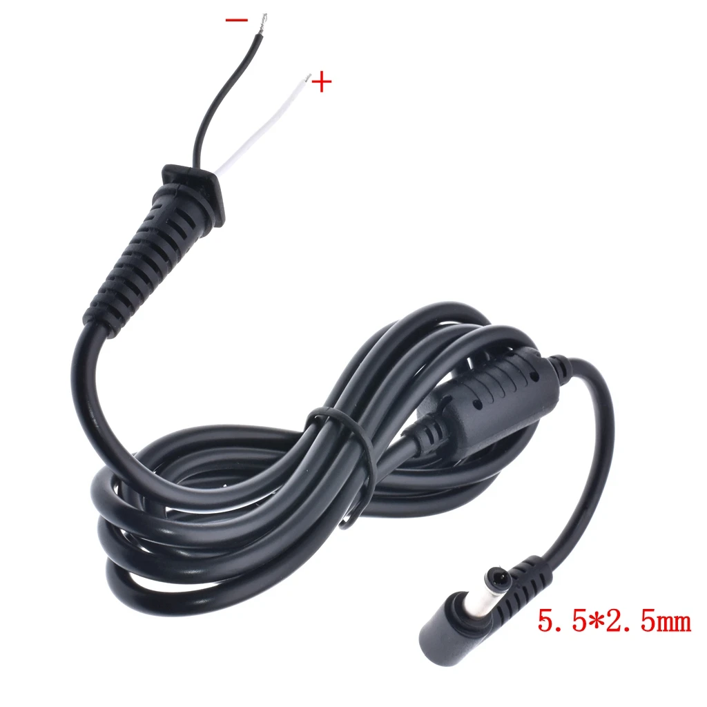 Conector de Cable de cargador de corriente para portátil Acer, Asus, Toshiba, Lenovo, 5,5x2,5mm, 5,5x2,5mm, 1 unidad|Cables de alimentación y cables de extensión| -