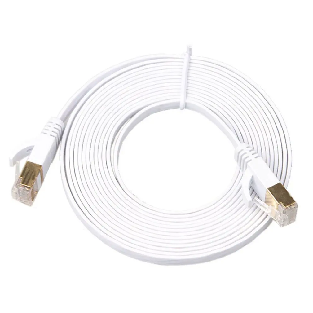 Ethernet патч-кабель XBox сетевой кабель шесть типов плоский провод бескислородная медная позолоченная линия передачи данных - Цвет: 10m