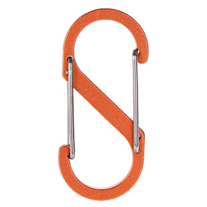 S Shape Aluminum Alloy Two-way Buckle Key Ring Travelling Supply Outdoor Sports A6HC