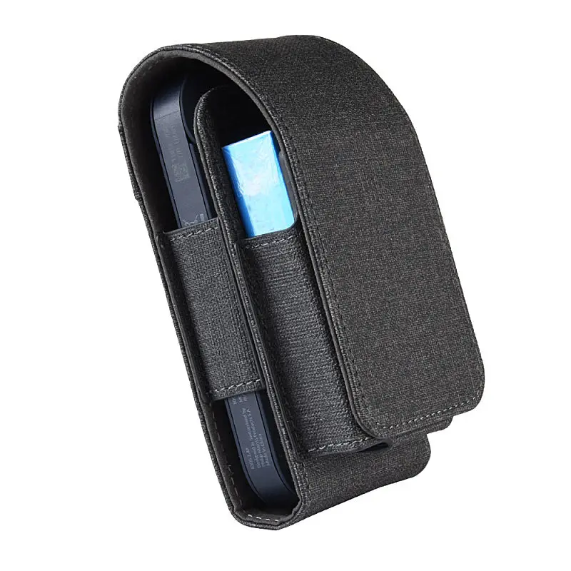 Canvas Black Хороший чехол для IQOS 2,4 PLUS чехол для IQOS аксессуары Vape защитный чехол для IQOS 2,4 электронные сигареты из искусственной кожи чехол s - Цвет: Canvas Black