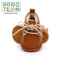 Зимние ботинки для новорожденных с цветочным принтом из искусственной кожи; мокасины для малышей; обувь для малышей; теплые зимние ботинки из флиса для первых шагов