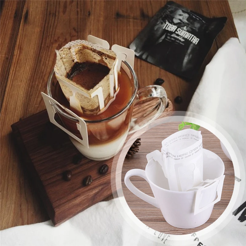 

50pcs/Pack coffee bag portable self-service coffee tea Drip hanging sanitary filter paper home office travel essential Home