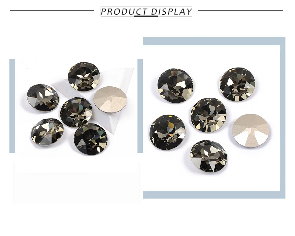 CTPA3bI Best Blank Diamond Color Crystal Material Round Shapes Pointback Sew On Rhinestones DIY Clothing Bags Handicrafts Crafts