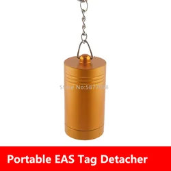 Détacheur d'étiquettes de sécurité Portable EAS, aimant, alarme, verrouillage des vêtements, étiquette de Golf pour supermarché, Anti vol, or 