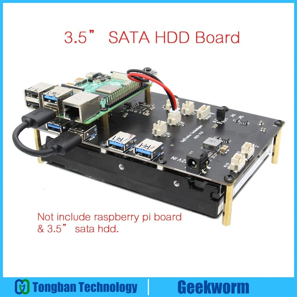 Raspberry Pi X835 3 5 Inch Sata Hdd Storage Expansion Board For Raspberry Pi 4 Model B 3b 3b 2b Demo Board Accessories Aliexpress