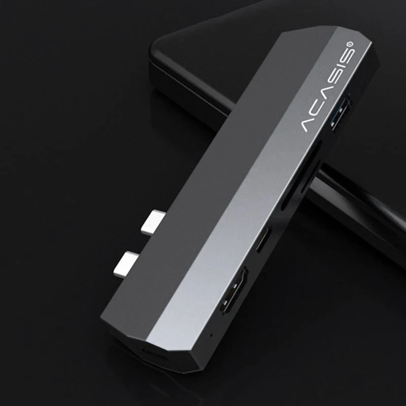 Usb type-C концентратор к HDMI адаптер 4K Thunderbolt 3 USB C концентратор с концентратором 3,0 TF sd-ридер слот PD для MacBook Pro/Air