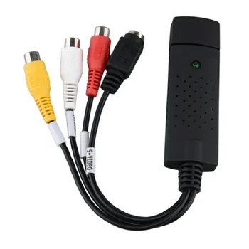

USB 2.0 Video Adapter with Audio Capture High Speed Multifunctional Audio Grabber for Recording Monitoring Live Broadcasting Ca