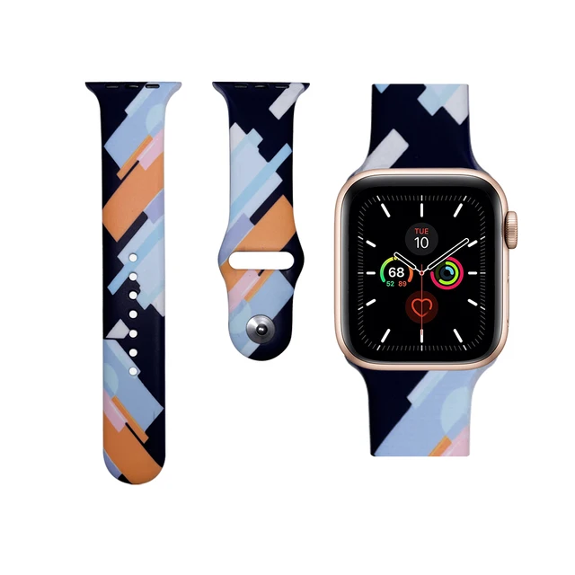 Akatsuki Sun-flower Cactus Akira For iwatch Apple Watch Strap Silicone Band Replacement 38mm 40mm 42mm 44mm Series 3 4 5 6 7 SE 21