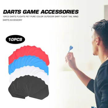 

10 pcs Reusable Darts Flights Hard Solid Outdoor Dart Tail Wing Darts Training Game Accessories Home Entertainment Tools
