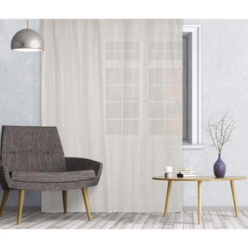 

Curtain tulle "Monaco" size 290x260 cm, color baked milk