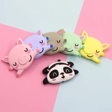 kwd 10pcs Baby Pacifier toy bear koala cartoon rodent silicone pacifier pendant cute pig Necklace accessories baby chew toy