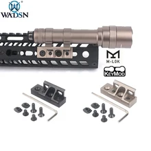 WADSN страйкбол M-lok Keymod опрокидывающийся Пикатинни m lok крепление для Surefir M300 M600 M600C M600B охотничий фонарик для оружия