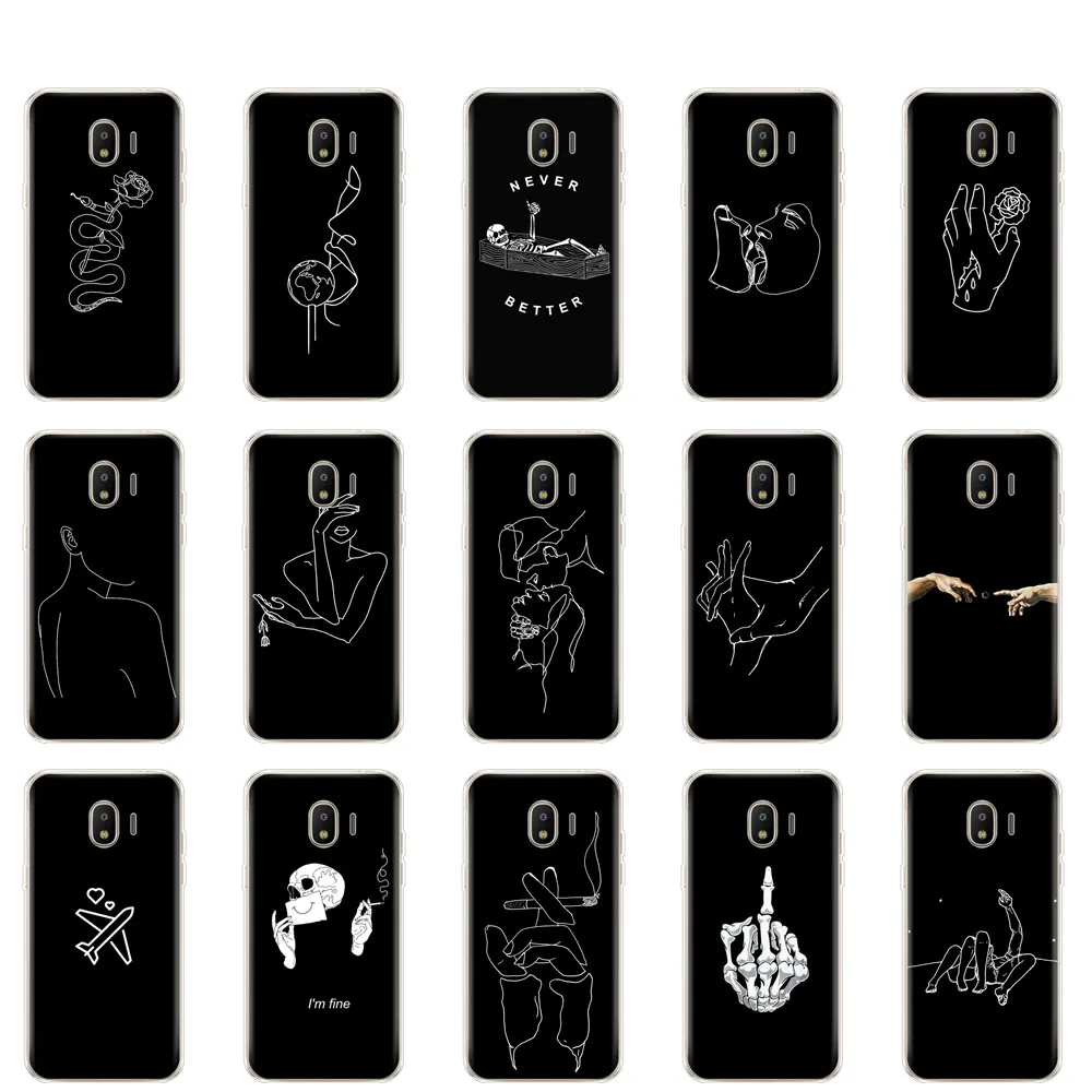 

Soft Case For Samsung J2 Core Case Silicon Back Cover For Samsung Galaxy J2 Core 2018 J 2 SM-J260F J260F J260 bumper cute black