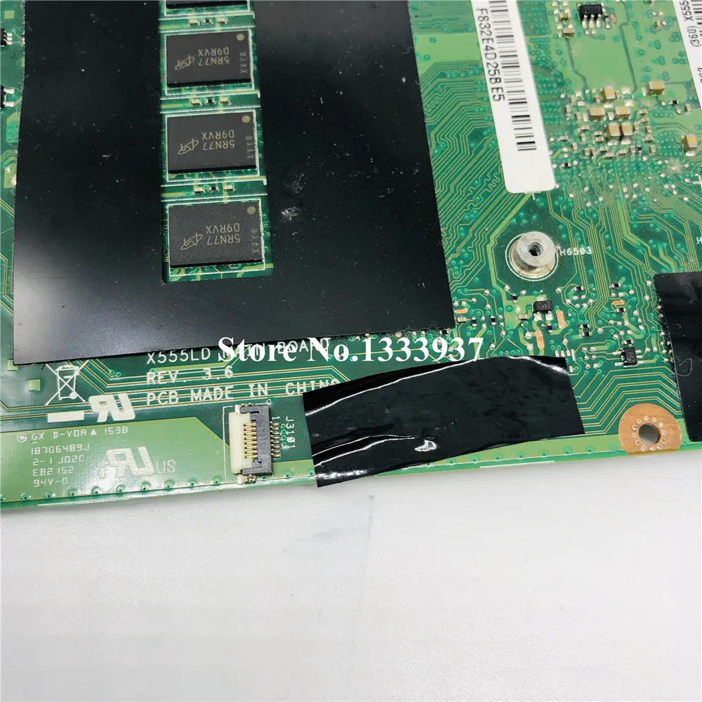 discount For ASUS X555LA X555LD Laptop motherboard X555LD X555LF X555LJ X555L X555 mainboard I5-5200U