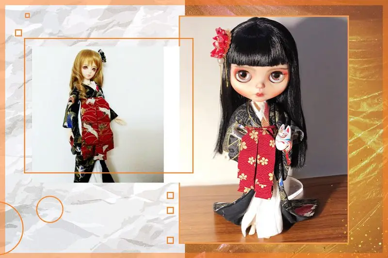 1/8 1/6 1/4 1/3 BJD японский комплект кимоно аксессуары для кукол для BJD/SD blyth SSDF, не включает в себя куклы, обувь, парик и другие 2684