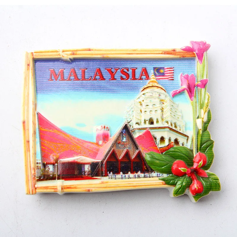 Смола 3D Фатима Барселона Хургада Малайзия путешествия туристические сувениры магниты на холодильник магнит на холодильник домашний декор
