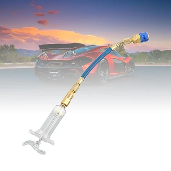 

Car Liquid Tool Adapter Oil Injector Low Pressure Durable Refrigerant Repair Filler Tube Wear Resistance