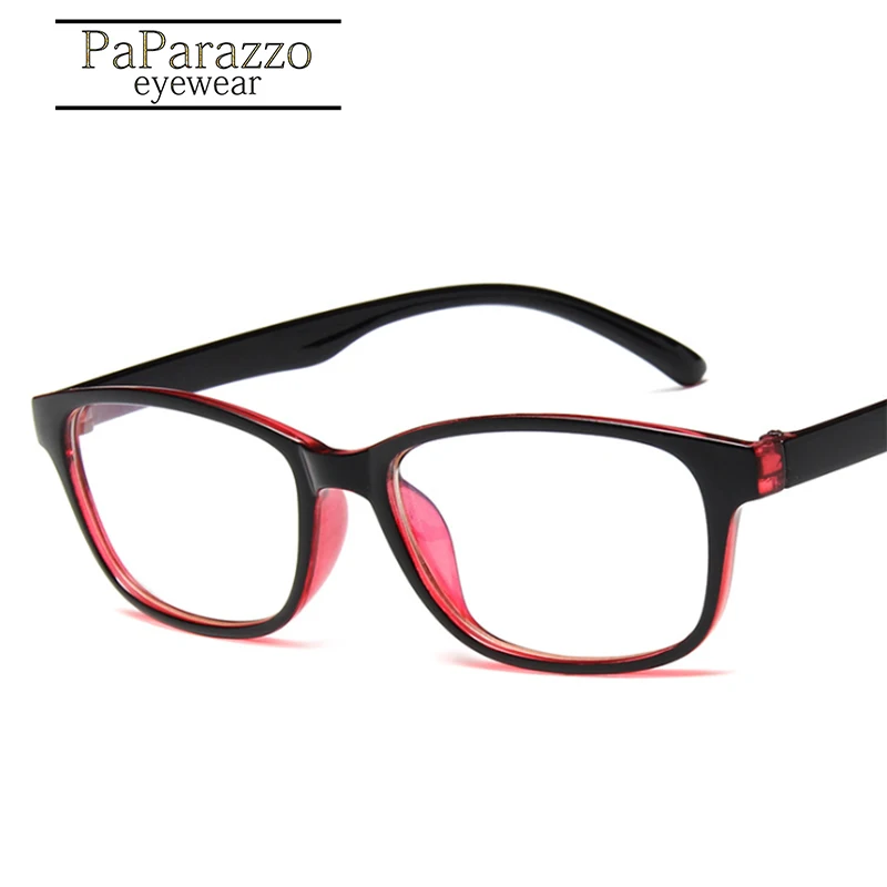 Анти Синие лучи компьютерные очки ретро корейская модная оправа для очков для женщин мужские игровые очки для защиты компьютера глаз - Цвет оправы: 2.Black Red