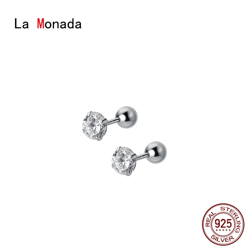 Модные женские серьги La Monada серебряные 925 пробы Для Пирсинга Ушей для женщин с