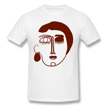 

New Summer Cotton Funny T Shirts Short sleeves T-shirt Modern Art Of Abstract Face Men Tops Tees