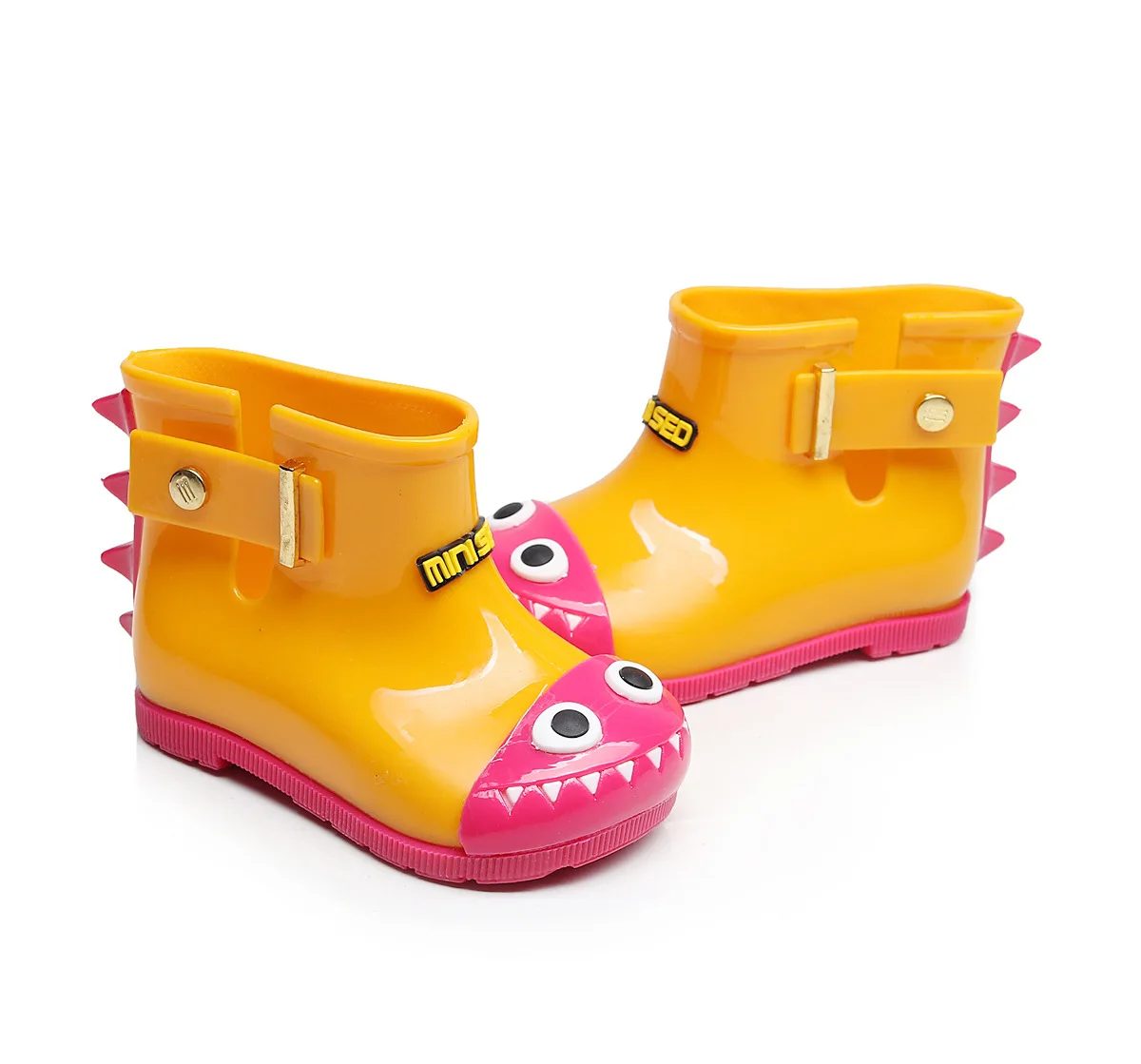Детская непромокаемая обувь с динозавром; детская резиновая обувь; очаровательные непромокаемые сапоги; модная Милая противоскользящая водонепроницаемая обувь