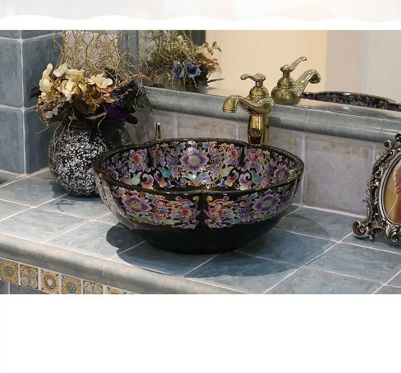 Да Appoggio Waschbecken Lavatorio поо Salle De Bain Umywalka Nablatowa черный Lavandino умывальник раковина Куба Banheiro Ванная комната раковина