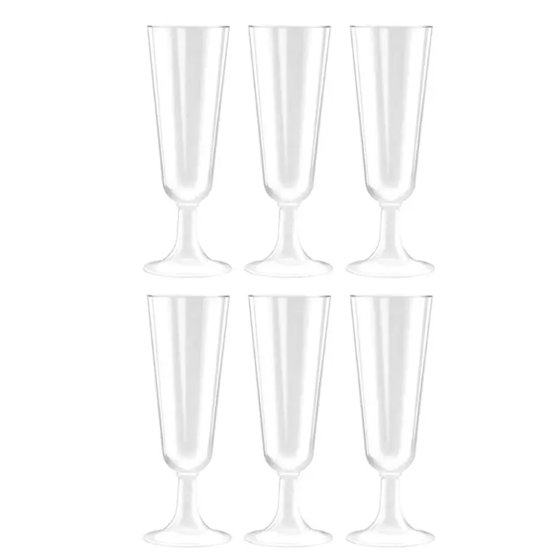 6 шт 150 мл одноразовый Кубок Жесткий пластиковый воздушный стакан красное вино бокал для шампанского GXMA