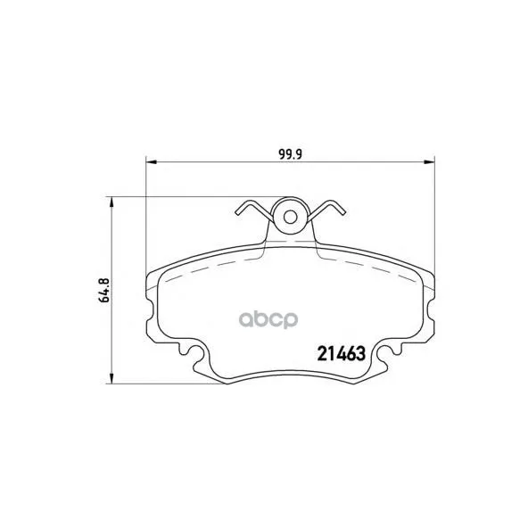Колодки Тормозные Renault Logan 04-/Sandero 08-/Clio 91- Передние Без Датчика Brembo P68038 Brembo арт. P68038