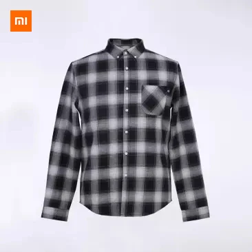 Тренд Xiaomi Mijia Youpin MIKEBOY, рабочая одежда, клетчатая рубашка, пальто, хлопок, модный принт с буквами