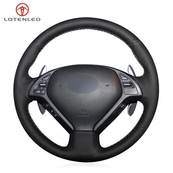 

Black PU Artificial Leather DIY Car Steering Wheel Cover For Infiniti G G25 G35 G37 EX EX35 EX30 EX37 Q Q40 Q60 QX50 2014-2018