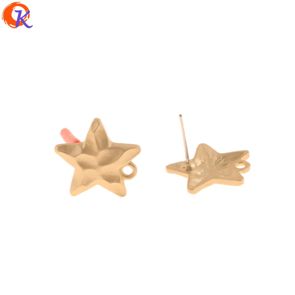 

Cordial Design 100Pcs 17*17MM Jewelry Accessories/DIY Making/Earrings Stud/Matte Gold/Star Shape/Hand Made/Jewelry Findings