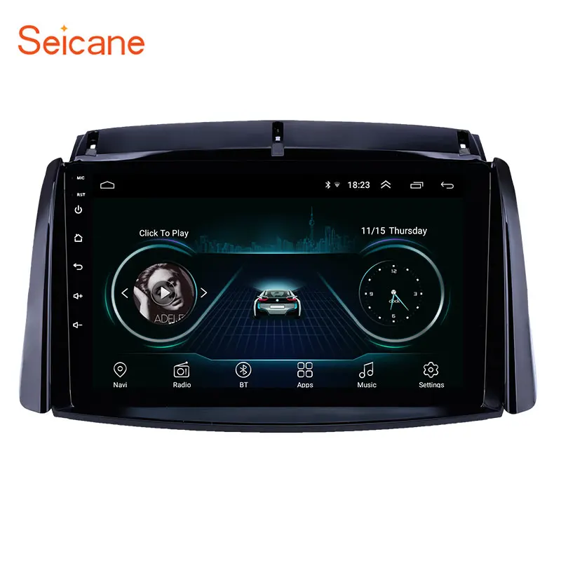 Seicane 9 дюймов Android 8,1 автомобильный блок радио для 2009- Renault Koleos gps навигация USB AUX поддержка Carplay DVR OBD Цифровое ТВ