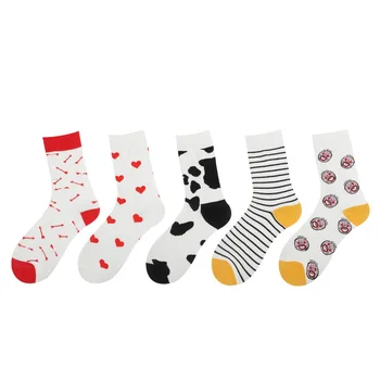 

10pair/lot Autumn Winter Cotton men and women Socks Fashion Breathable Warm Creative hip-hop Socks Comfortable Casual Socks