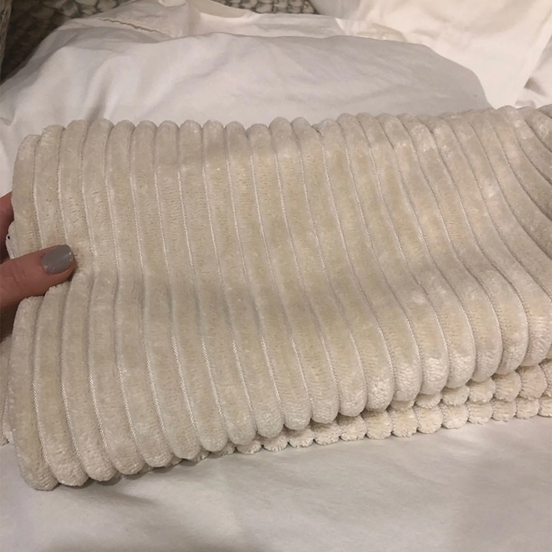 Однотонный вельветовый Бархатный Чехол на подушку черный синий розовый белый