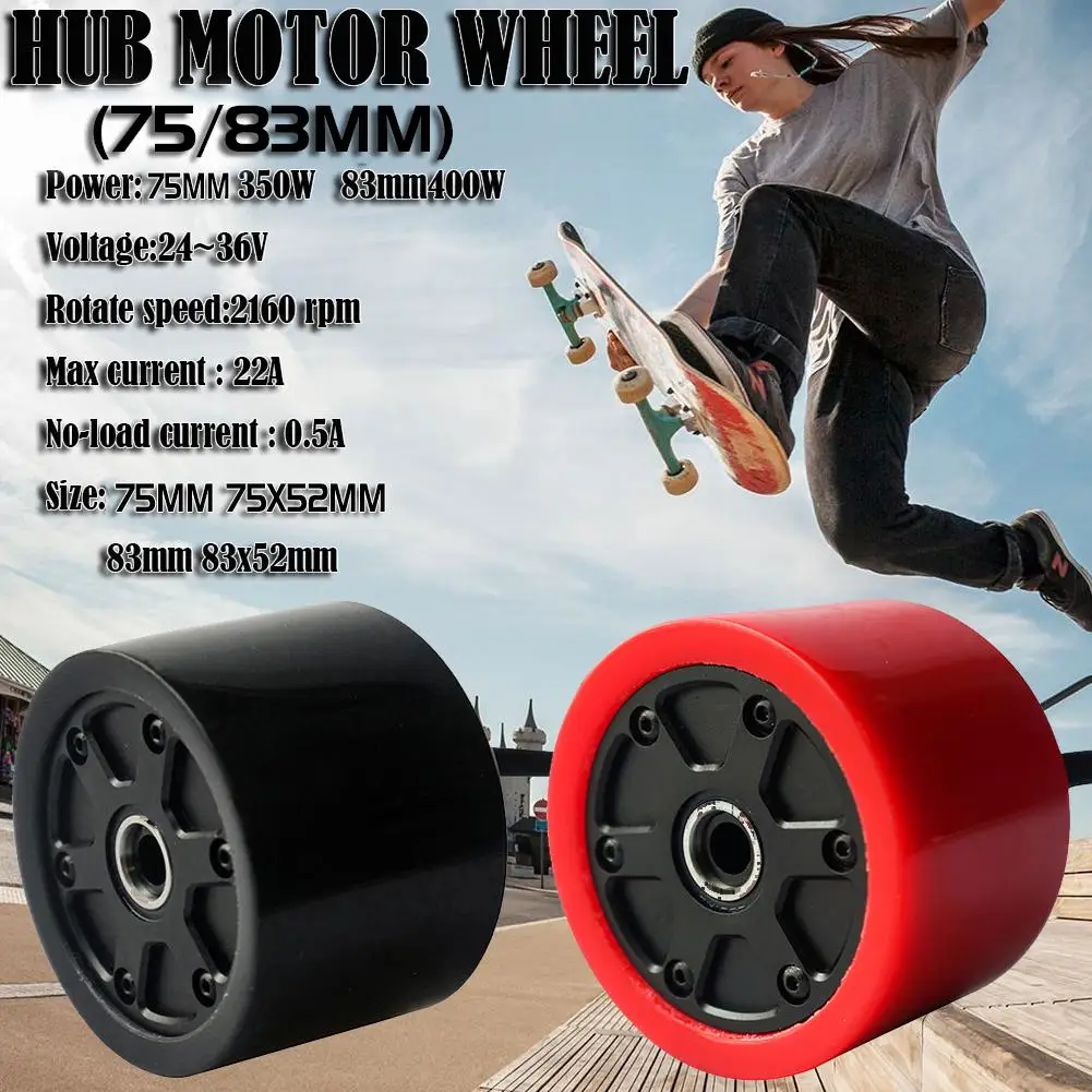 

75mm 83mm Electric Skateboard Brushless Motor Wheels Kits Electric Motor Wheels for SkateBoard Longboard E-skateboard ##