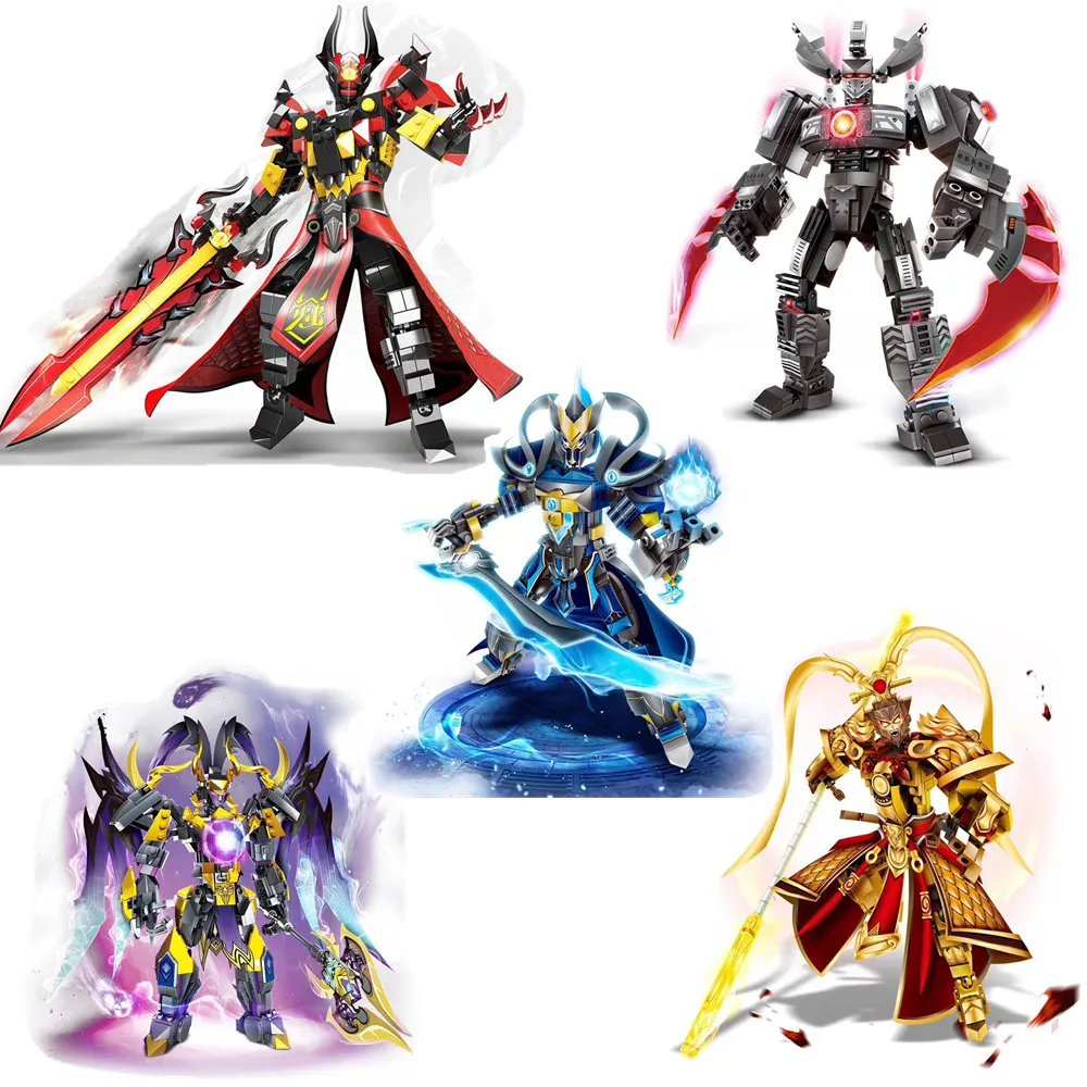 BIONICLE Romance of the Three Kingdoms Lu Bu Cao модель строительные блоки кирпичи игрушки Juguetes