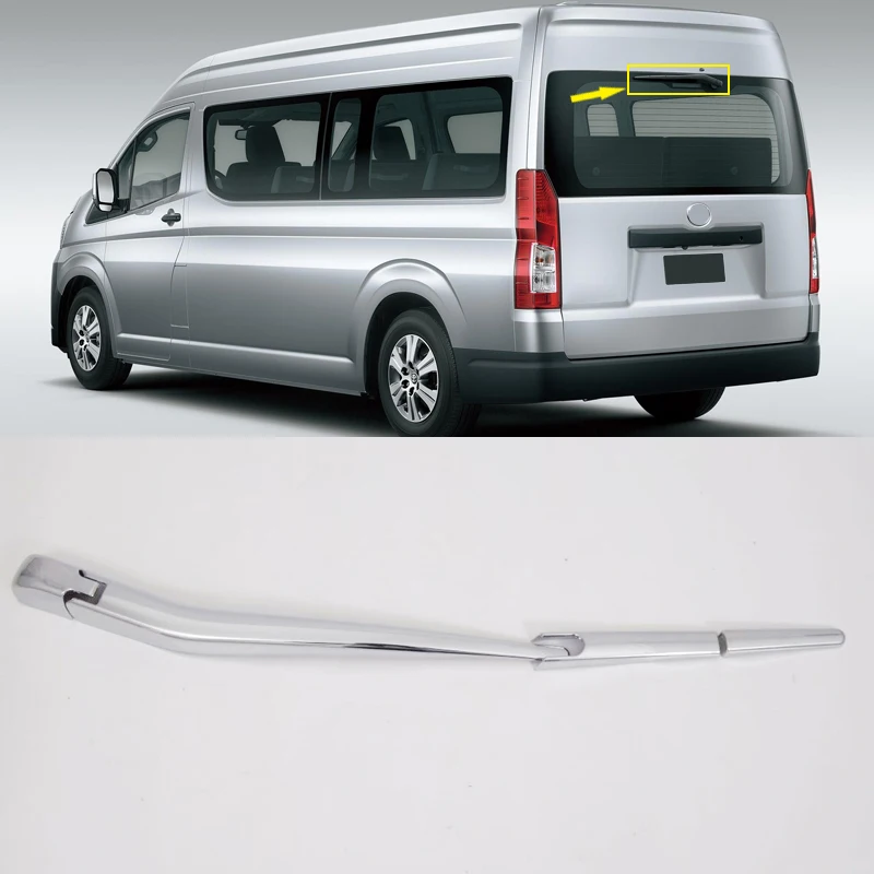 

For Toyota HiAce GL Grandia Tourer H300 2019 Rear Window Wiper Noozle Cover Trim Car Styling Accessories