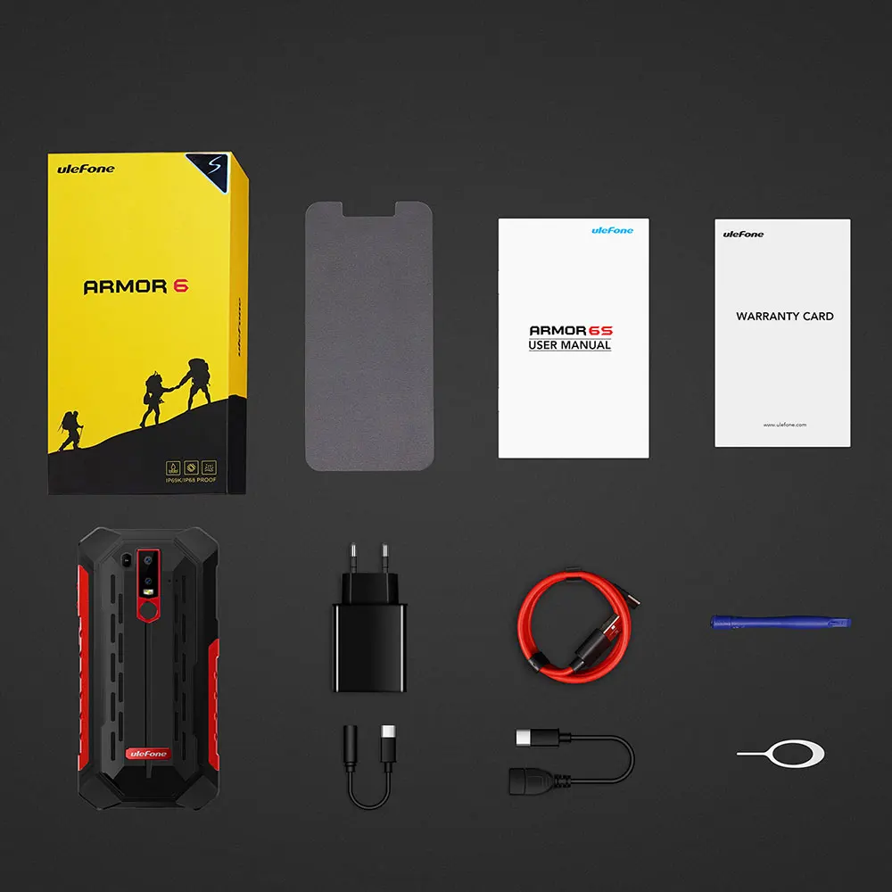 Ulefone Armor 6S Водонепроницаемый IP68 NFC прочный мобильный телефон Helio P70 Android 9 0 6 ГБ 128