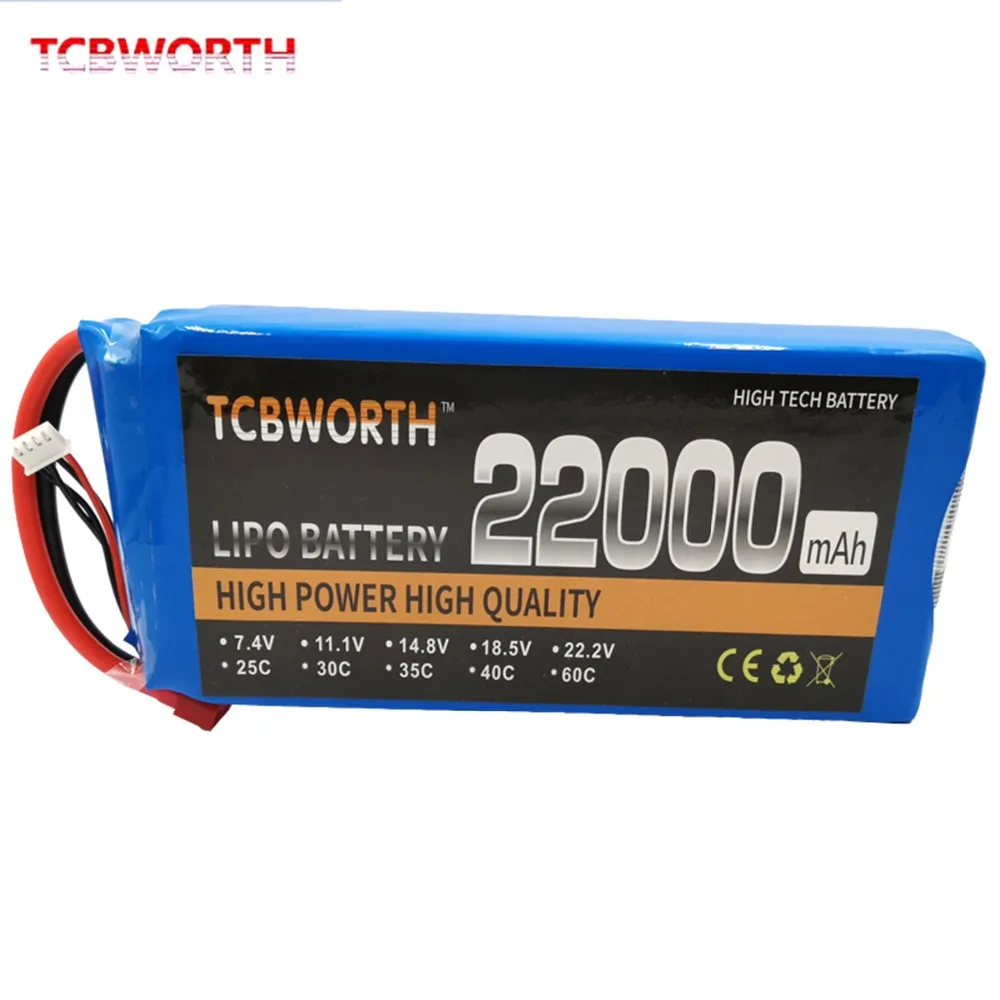 RC LiPo батарея 4S 14,8 V 22000mAh 25C батареи для радиоуправляемый самолет, Квадрокоптер вертолет автомобиль Лодка Танк 4S LiPo 22Ah AKKU