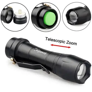 

XPE LED Flashlight 2000LM 3 Modes 14500 Tactical Torch Focus Mini Torch Waterproof pocket Flashlight Outdoor Lighting