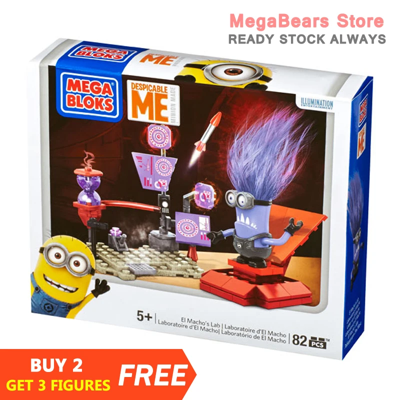 Конструктор Mega Bloks стеснительный я Миньоны CNC77 El Macho's Lab строительные блоки