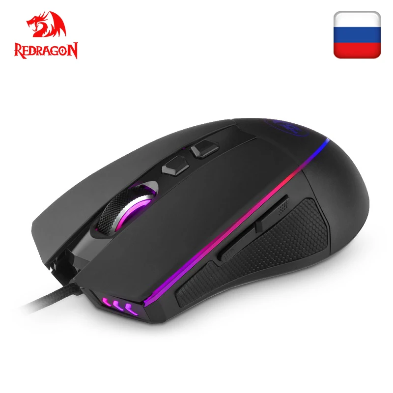 Redragon Emperor M909 RGB USB игровая мышь Проводная 12400 точек/дюйм 8 кнопок для компьютера